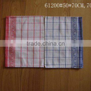 high quality check pattern tea towel