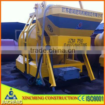 Self loading JZM750 concrete mixing blender with latest japan technology