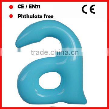 Promotional toys PVC phthalate free inflatable letter "a"