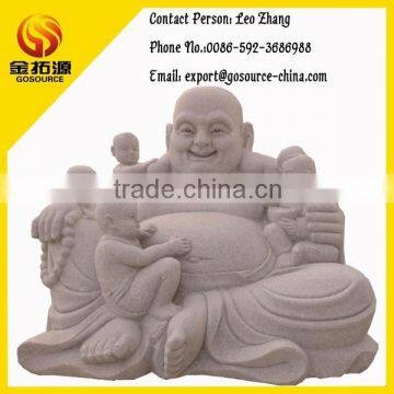 seated laughing buddha garden statues