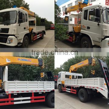 Dong Feng truck mounted crane, Dong Feng tons truck with crane,Dong Feng tons telescope crane truck