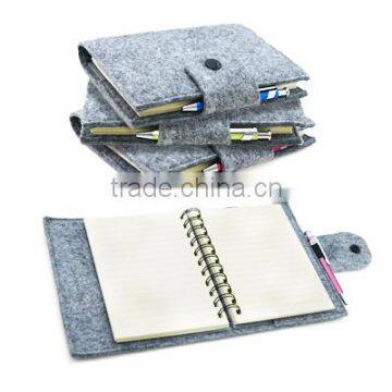 Recycle Felt Spiral Notebook