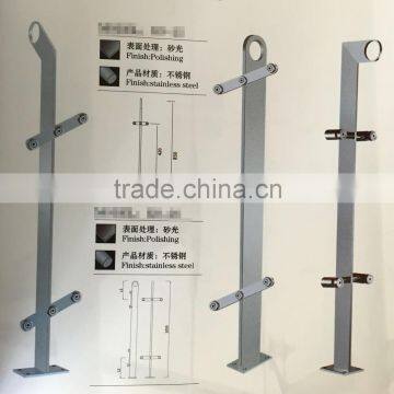 Outdoor Stainless Steel 304/ 316 Balcony Handrail/railing/column/ Balustrade