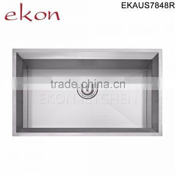 Single Bowl Under Mount Stainless Steel Handmade Kitchen Sink For Sale photo-6