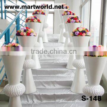 2016 Factory Price Glass Fiber Pillars for Wedding Decorcation ;White Column Wedding Decoration(S-148) photo-2