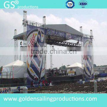 large scale aluminum super truss roofing system for concert box truss