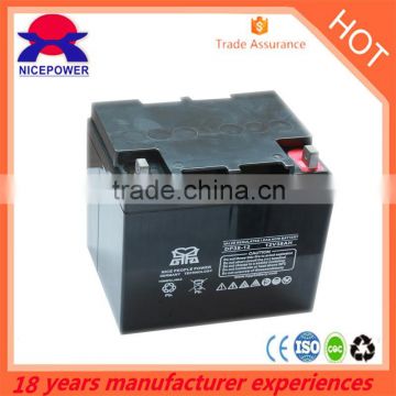 mf battery 12V38Ah Storage Solar lead acid in rechargeable Battery 24v