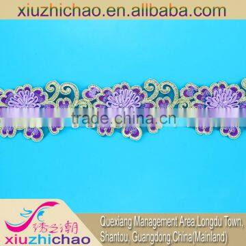 manufacturers design african embroidery polyester organza wide lacec lace corsage