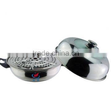 Stainless Steel Visible 3 Layer Food Steamer From China photo-2