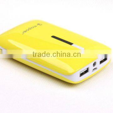 7800mAh portable battery charger with LED flash light