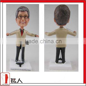 custom your bobble head by 100% handmade leader guy