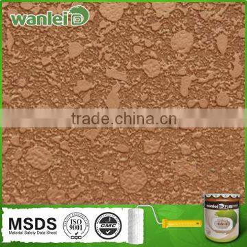 Golden texture effect water-based copper metallic paint