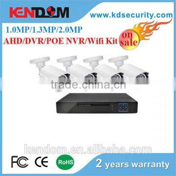 shenzhen factory 4 channel Full HD 1080P outdoor use security camera system kit home security camera