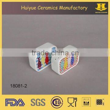 Ceramic Condiment Set, Decorative Salt and Pepper Shakers photo-2