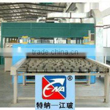 Manufacturing line for laminated glass