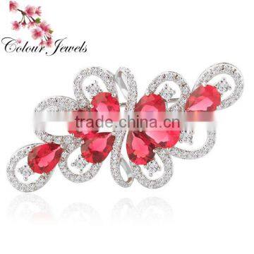 Luxury Water Drop AAA Cubic Zircon Brooches for Women Wedding Jewellery