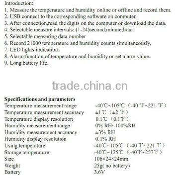 Temperature and Humidity Datalogger photo-3
