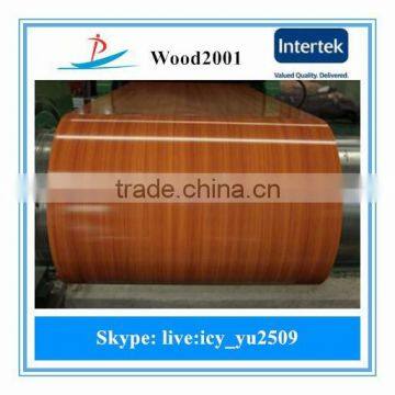 Wood design ppgi/prepainted galvanized steel coil for roofing sheet made in China