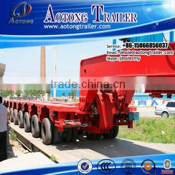 best selling heavy duty lowbed hydraulic modular trailer truck for special or large equipment