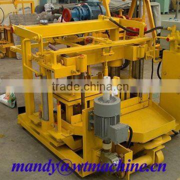 mobile concrete hollow block molding machine price QT40-3A