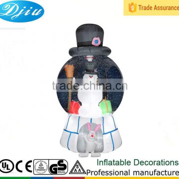 Christmas Inflatable FROSTY THE SNOWMAN SNOWGLOBE Airblown with Led lights