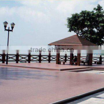 WPC flooring on PVC/PE