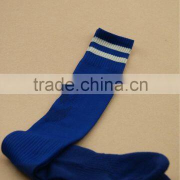 wholesale polyester moisture wrecking royal blue soccer socks