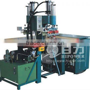Dual head hydraulic high frequency leather/foam embossing welding machine with NL5557 anti-spark device