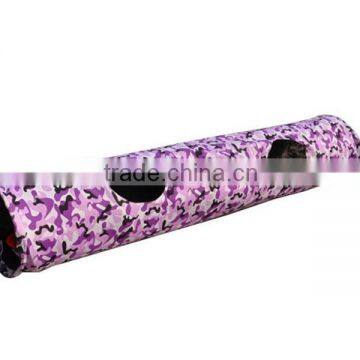 Foldable Funny Pet playing tunnels/purple Camouflage fleece Cat play tunnel toys with crackle chute