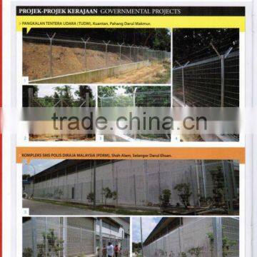 curvy welded wire mesh fence,brc fencing,pvc coated brc fence (ISO 9001)