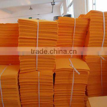 Orange super absorbent needle punched nonwoven fabric floor cleaning cloth (HY-7035)