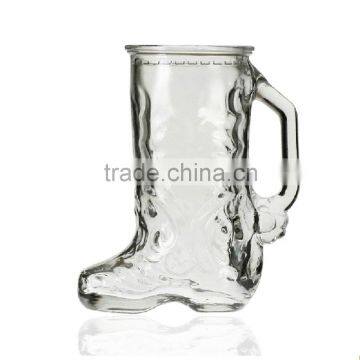 500ml Boot Shape Glass Mug Cup