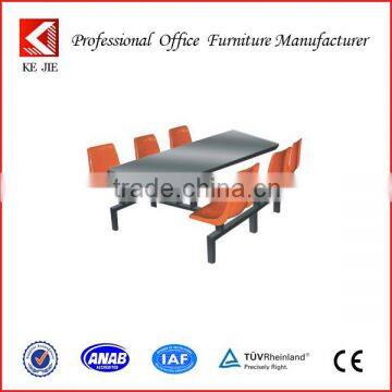 High Quality 6 Chairs Fast Food Restaurant Table and Chairs, Cheap Dining Table and 6 chairs, School Tables and Chairs