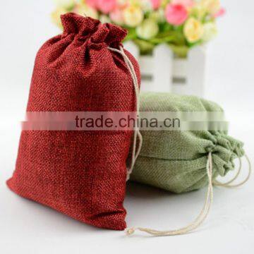 New design natural cheap jute drawstring bags china supplier                        
                                                                                Supplier's Choice