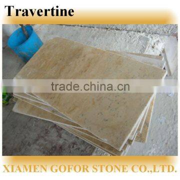 Beige travertine stone