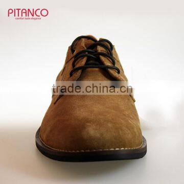 Tan Swede Leather Latest Design Mens Derby Shoes photo-2