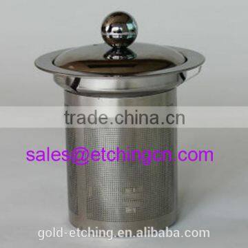 High quality stainless steel etched mesh tea strainer