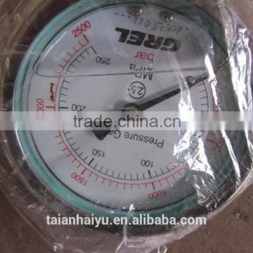 pressure gauge with back connection(liquid filled pressure gauge),hot selling