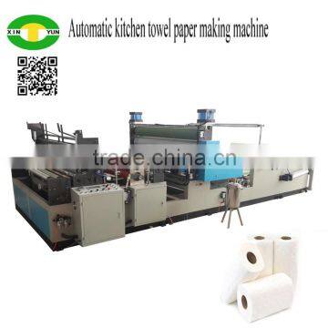 Hot selling automatic glue lamination kitchen towel paper making machine with low price