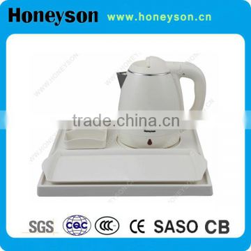 hotel amenity electric kettle with welcome tray set