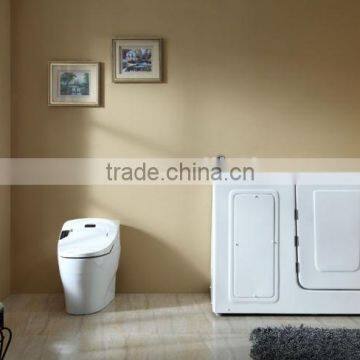 2016 foshan Massage Function Corner tub Safety Step in walk in tub