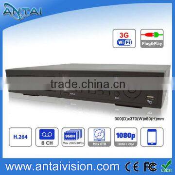 Full 960H 8CH HD DVR with HDMI input