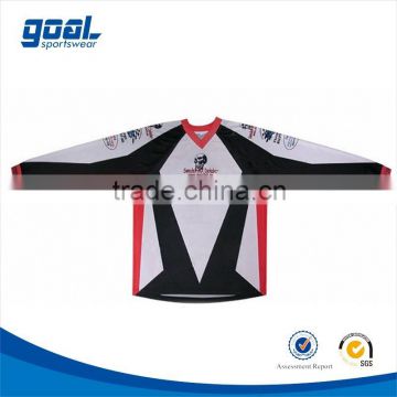 High quality wholesale quick dry custom design sublimated bmx jerseys