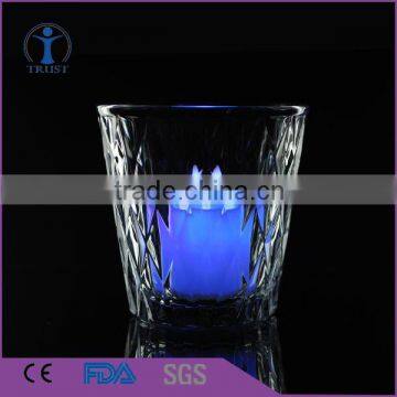 christmas ornament glass mini candle holder