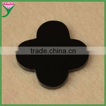 cheap buyers of four leaf clover natural black agate semi precious stones