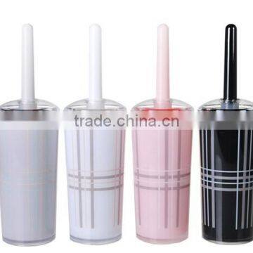 Concise Plastic Toilet Brush Set & Makeup Toilet Brush Holder