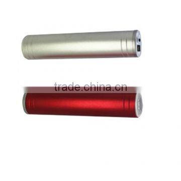 2800mah silver red portable daftar harga power bank 18650 charger with big flashlight