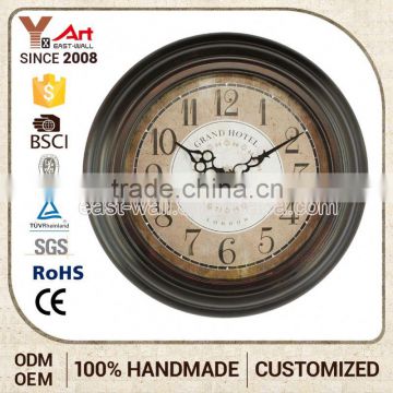 Premium Quality Antique Style Wall Clocks With Company Logo Clock Metal Bell