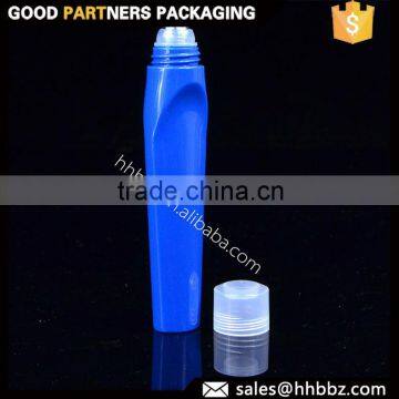 Leakproof blue flat 15 ml deodorant container roll on bottle