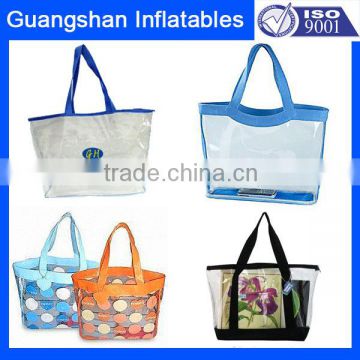 colorful PVC lady shopping handbag